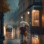 Placeholder: rainy street romantic