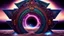 Placeholder: surreal galactic aztec stargate