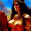 Placeholder: Drawing of beautiful face,'beautiful ,Busty Dejah Thoris',intense stare, ancient skintight armor, balanciaga fashion clothe painting by gaston bussiere, greg rutkowski, yoji shinkawa, yoshitaka amano, tsutomu nihei, donato giancola, tim hildebrandt, Oil on canvas, cinematic composition, extreme detail,fit full head inside picture,16k