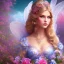 Placeholder: bright fairy, beautiful portrait, flowery landscape