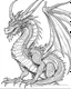 Placeholder: real dragon coloring page