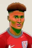 Placeholder: Ollie Watkins English football player ,cartoon 2d