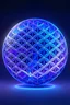 Placeholder: Logo 4k akashic reading , cosmic, perfect symmetrical flower of life in a sphere 3d. and fade-out background colors indigo, blue, purple and white