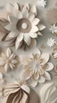 Placeholder: Boho neutral colors Aesthetic Floral Shapes , 4k, realistic, simple, refine, clean