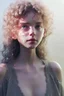 Placeholder: April, Summer Fashion, smooth soft skin, curly hair, detailed eyes, detailed face, looking into camera, intricate, summer outfit, pink, back lighting, realistic concept art, digital painting, rich 3d render, hyper-realistic painting, cinema 4D render, art by WLOP, by Agnes Cecile, Michael Whelan