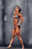 Placeholder: Female bodybuilder in an undersized bikini double-sided movie poster Sunrise Rule of Thirds Street Art Symmetrical on silver paper