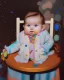 Placeholder: a baby in a colorful setting, disney style
