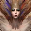 Placeholder: Mystery peacock feather mask, dramatique, art background, dramatic lighting, volumetric lighting, hyperrealisme, 8k, high quality, lot of details, fit within portrait