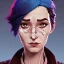 Placeholder: Portrait of a 30 year old sorceress like Mary Poppins