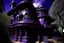 Placeholder: A dark purple haunted mansion with warped rooms painted by Frank Lloyd Wright