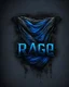 Placeholder: BLEU rag Logo IN black background