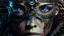 Placeholder: antasy art matrix style cyborg portrait detailed symmetrical realistic eyes steampunk cyborg cyborg intricate detailed to scale hyperrealistic dark lighting digital concept art