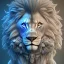 Placeholder: icy blue, anime, mutated lion, tearss, majestic, ominous, ice, wildflower, intricate, masterpiece, expert, insanely detailed, 4k resolution, retroanime style, cute big circular reflective eyes, cinematic smooth, intricate detail , soft smooth lighting, soft pastel colors, painted Rena