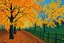 Placeholder: autumn leaves falling van gogh