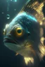 Placeholder: Half fish half alien ,cinematic lighting, 4k resolution, smooth details.