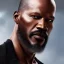 Placeholder: "MIddle aged black human male, with a trimmed but uneven beard, piercing eyes with slick back hair, full-scale head and shoulders portrait, 8k resolution concept art portrait by Greg Rutkowski, Artgerm, WLOP, Jaime Foxx dynamic lighting hyperdetailed intricately detailed Splash art trending on Artstation triadic colors Unreal Engine 5 volumetric lighting Splash art fantasy"