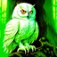 Placeholder: white owl 90's tcg art