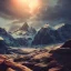 Placeholder: highly detailed mountain landscape, sunset, illustration, cinematic lighting, 4k, 8k, octane render, digital concept art, pinterest, extremely detailed, ambient lighting.