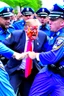 Placeholder: donald trump being tazed by the police