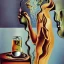 Placeholder: Drinking vodka by Salvador dali