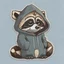 Placeholder: A raccoon, anthromorphic, wearing hoodie, sticker, cute, disney pixar, contour, vector, white background, detailed --v 5 - @sgranan (fast)
