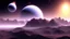 Placeholder: alien planet in deep space