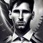 Placeholder: Messi merged with batman