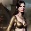 Placeholder: only perfect Anne Hathaway, wearing victoria secret, village, highly realistic, highly detailed, viking clothes, mist around, smoke