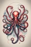 Placeholder: Create a captivating modern 2d colorfull ink tattoo design for print , prestigious (Japanese Octopus) using the elegant influences of japan art style, for print, dynamic elements from fashion and design, and bold Japanese contemporary art aesthetics, framing centered in the center, distanced from the edges of the paper perimeter, perfect anatomy, bauhaus, Divine Proportion,