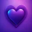 Placeholder: Create purple heart and blue gradient background