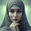 Placeholder: close up portrait of fog as woman in hijab, fine detail, highly intricate, modern surrealism painting, defined cracks and breaks, high-quality, volumetric lighting, 8k, ultrahd, George Grie, Marco Escobedo, Igor Morski,Brian Froud, Howard Lyon, Selina French,