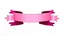 Placeholder: pink ribbon graphic element with canvas texture and lighting