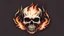 Placeholder: Burning skull logo