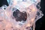 Placeholder: create A picture of 3d complex hypnotic fractal translucent 3D geometry structures evolving and morphing, fluid geometry shifting between organic and geometric forms, iridescent glass material with internal glow and pretty bubbles inside,instances must have random translucent material smooth must capture comple struct , galaxy background, seamless motion, cinematic lighting, generative art style.