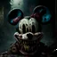 Placeholder: zombie mickey mouse hybrid, photorealism, movie screen capture, horror, sci-fi, evil, hungry, rotted