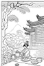 Placeholder: Japanese Tea coloring page