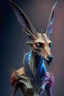 Placeholder: Vampire kangaroo deer humanoid fused ,realistic, intriacte detail, sci-fi fantasy style, volumetric lighting, particales,highly detailed,cinamatic, deep colours