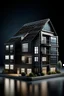 Placeholder: apartment house buildings dark background smart technolo