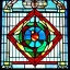 Placeholder: hebrew in stained glass