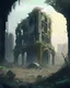 Placeholder: A post-apocalyptic world, with remnants of advanced technology and crumbling structures overtaken by nature, as survivors forge a new life amongst the ruins.