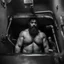 Placeholder: full figure shot photography, ugly wet arab beefy plumber repairs boiler, burly, shirtless, hairy allover, manly chest, long beard, 42 years old, dressed in broken dirty boxer, big thighs, seen from below, frontal view, ambient occlusion, side light