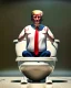 Placeholder: Donald Trump sitting in toilet scene, pants down, realistic image, hooper style, concept art, smooth, unreal engine 5, god lights, ray tracing, RTX, lumen lighting, ultra detail, volumetric lighting, 3d.