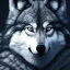 Placeholder: wolf, blue, black, masterpiece, expert, 8K, hyperrealism, sharp focus, cinematic lighting