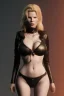 Placeholder: Kim Basinger in black leather, evil, busty, cleavage, curvy, angry, happy, stern look. character design by cory loftis, fenghua zhong, ryohei hase, ismail inceoglu and ruan jia. unreal engine 5, artistic lighting, highly detailed, photorealistic, fantasy