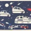 Placeholder: space car traffic in miro style