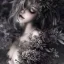 Placeholder: Black flowers and beautiful girl ultra-realistic, highly detailed, masterpiece, delicate detailed, sharp focus, insanely detailed, fantasy art, intricate detailed, elegant, fog, Special Lighting, Vibrant, color Scheme, forest, unreal engine 5, trending on artstation, anime