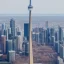 Placeholder: blurry views of toronto cn tower