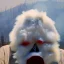 Placeholder: subject = (Yeti in a mask) * (burning yeti), background = (wildfires, flames, mountains, fires, smoke, disaster, burning)