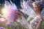 Placeholder: one big crystal subtle flower in a galactic ambiance, transparent petals, delicate colors, in the foreground, with a little beautiful fairy, full of details, smooth, bright sunshine，soft light atmosphere, light effect，vaporwave colorful, concept art, smooth, extremely sharp detail, finely tuned detail, ultra high definition, 8 k, unreal engine 5, ultra sharp focus