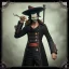 Placeholder: Lorenor Zorro from one piece, steam punk, scary, horror, realistic, made in octane, cinematic, movie, CGI, ultra-realistic, extremely detailed octane rendering, 8K, VRAY Super Real ar 2:3, dof photorealistic futuristic 50mm lens hard lighting dark gray tintype photograph, realistic lighting, sephia colors